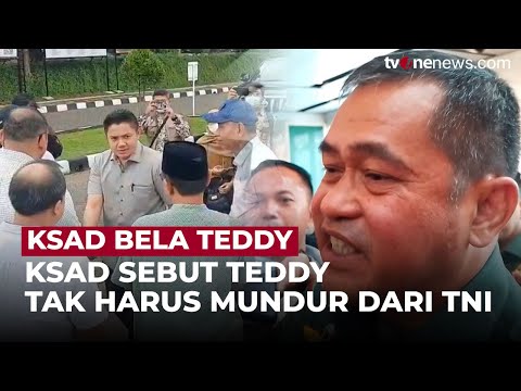 KSAD Bela Teddy, Sebut Tak Harus Mundur dari TNI Walau Jabat Seskab | OneNews Update