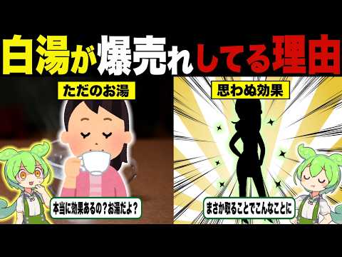 白湯が爆売れしてる理由【ずんだもん＆ゆっくり解説】