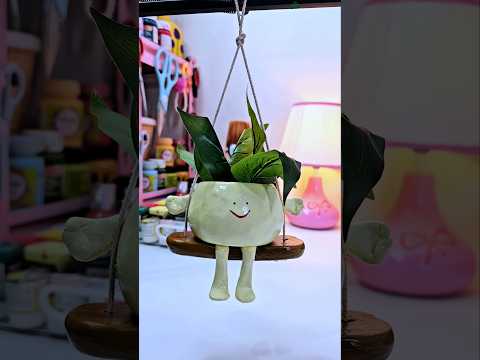 DIY Homemade Doll 🐱 Hanging planter 🪴...WOW 😱 Waste bottle Re-use idea 💡 #shorts #youtubeshorts