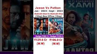 Jawan vs Pathaan #shorts #ytshorts #jawanmovie #jawancollection #srk