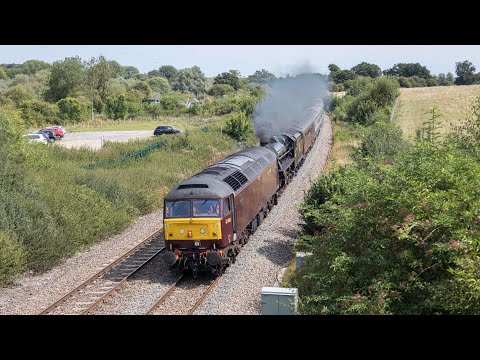 WCRC 47848 + Black 5 through Hungerford 17/08/2024