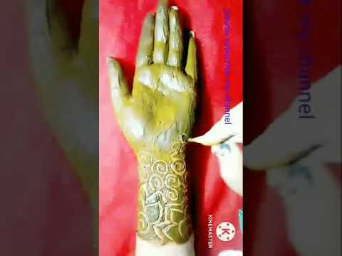 pencil ✏️  se simple mehndi design/पेंसिल से आसान मेंहदी/ #mehndi  #trick #viral #wedding #shorts