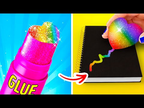 Wow! Easy Rainbow School DIYs and Crafts 🌈😍