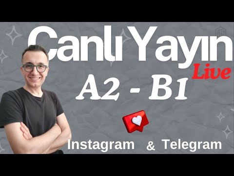 A2 - B1 Turkish Conversation |  Türkçe Sohbet | Telegram - Instagram