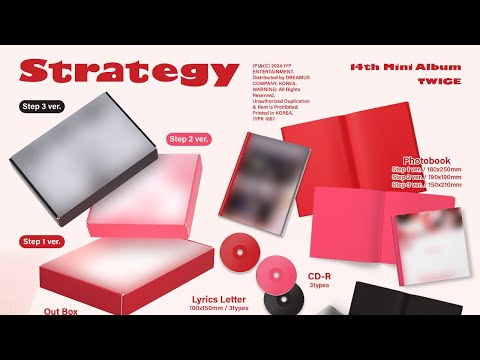 TWICE 14th Mini Album "Strategy" Contents Preview + Korean Pre-Order Benefits Photocard Group Order