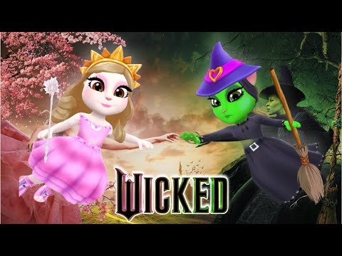 My Talking Angela'm 2 || Wicked ! Elphaba & Glinda | New Update | Cosplay