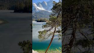 Eibsee, Germany ✨#eibsee #germany #lake #zugspitze #mountains #alps #hiking #nature #wanderlust