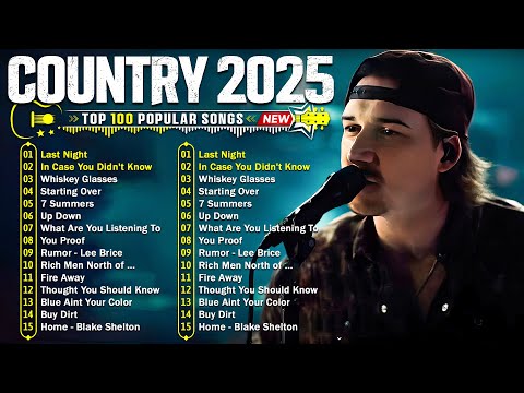 Country Songs 2025 ⚡ Morgan Wallen, Luke Combs, Luke Bryan, Chris Stapleton, Jason Aldean,Kane Brown