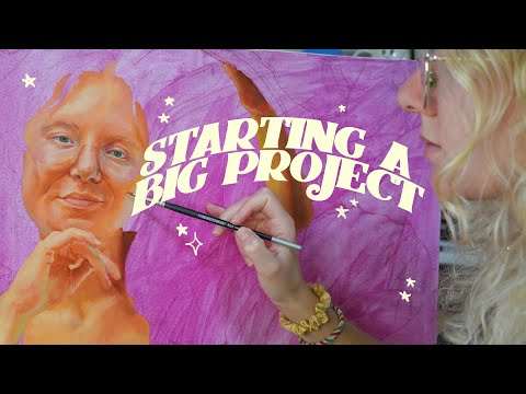 ★ painting a PROFESSIONAL SELF PORTRAIT | part 1 ★