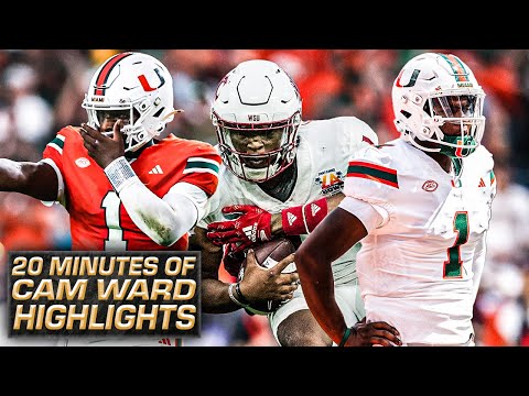 20 minutes of Cam Ward FBS College Football Highlights 🎥 | ESPN College Football