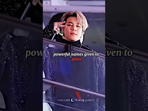 powerful names given to jimin 🐣#jimin #ytshorts