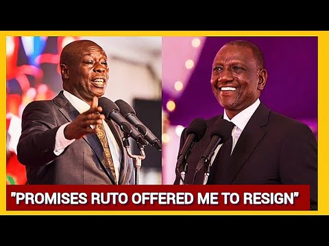 Gachagua Reveals Amount Of Money & Promises Ruto Offered Him To Resign