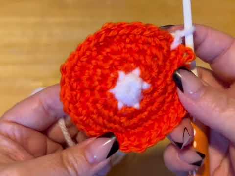 Crochet Orange Slice Catnip Cat Toy