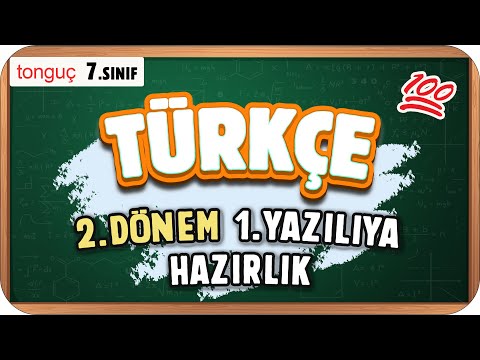 7.Sınıf Türkçe 2.Dönem 1.Yazılıya Hazırlık 📑 #2025