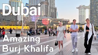 Dubai [4K] Amazing Burj Khalifa, City Center Walking Tour 🇦🇪