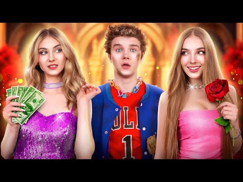 Millionairesses Fight Over Poor Crush || Rich Boyfriend VS Poor Boyfriend