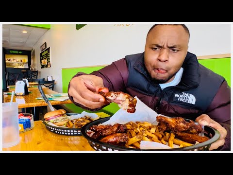 Taste of Ethiopia 🇪🇹: Epic Ethiopian All natural Beef Burger & Spicy Ethiopian style dry rub Wings