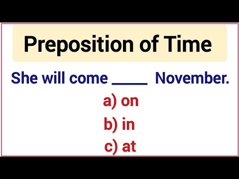 Preposition of Time✍️ English Grammar Test 📘.