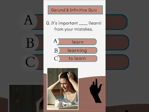 Gerund vs Infinitive Quiz l #quizgrammarquiz