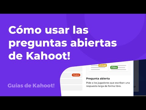 Cómo usar las preguntas abiertas de Kahoot!