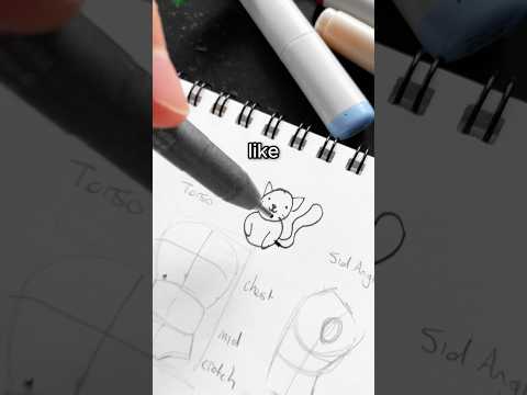 How to FIX Your Cat Drawings! ✍🏻🐱 #arttutorial