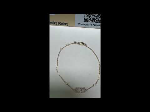 Messika Yellow Gold Diamond Bracelet Move Uno Pave#messikajewelry