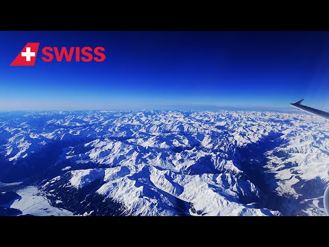 Swiss Airbus A321-200 - spectacular views of the Alps enroute to Israel