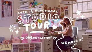 home art studio tour ✿ cute, functional & organized in nyc