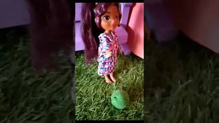 Kid's Play the football @barbie doll @magic #toys #playground