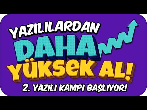 2.Yazılılarda Daha Yüksek Almak için İZLE! 💯 2.Yazılı Kampı Başlıyor! ✏️