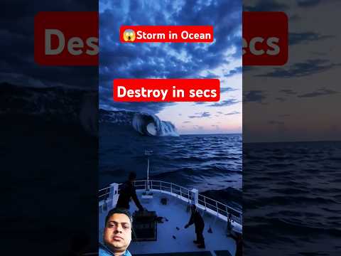 😱OMG | Dangerous storm in ocean #shortsviral #shorts #ocean #waves #cruise #trending #shortvideo