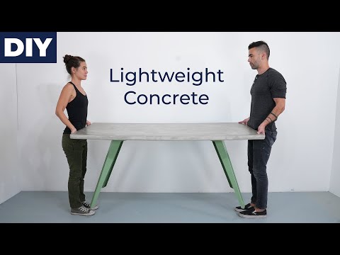 How to Make a Lightweight Concrete Table