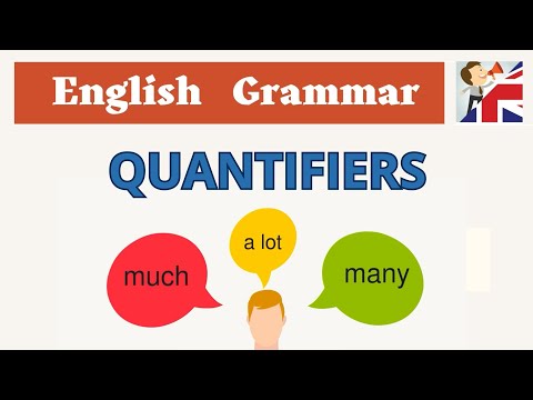 Quantifiers in English - Much, Many, A lot of - English Grammar Lesson