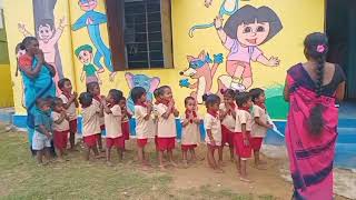 Anganwadi daily morning prayer🙏🥳