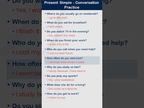 Simple Present Tense Practice | English Conversation Practice | Learn English