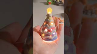 ❣️🍄❣️mini clay Christmas tree｜clay diy videos｜how to make  cute crafts art craft kawaii special