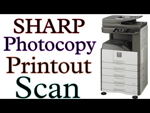 How to Print, Scan and Xerox in a Sharp Printer | Photocopy, Scan aur Printout kaise nikale