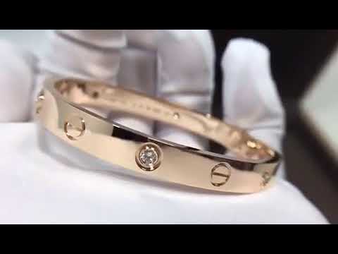 @jewelrydiscount.cn 18k gold cartier love bracelet 4 diamonds