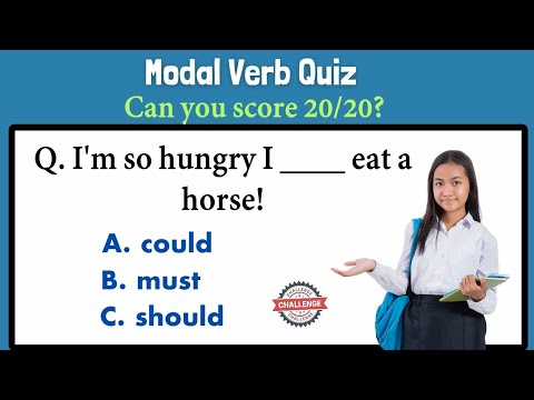 Modal Verb Quiz Test l Are You Ready? #grammarquiz  #modalverbs