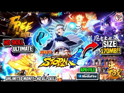 KEREN‼️Naruto Senki Ultimate Storm 4 Mod Terbaru 2024!! Unlimited Money HD All Skill Characters