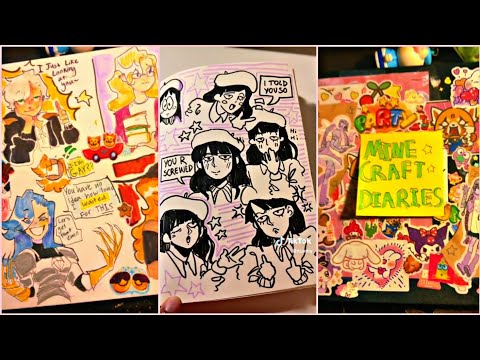 Sketchbook Tour 📔 TikTok Compilation 2023 #22 | Sketchbook Ideas