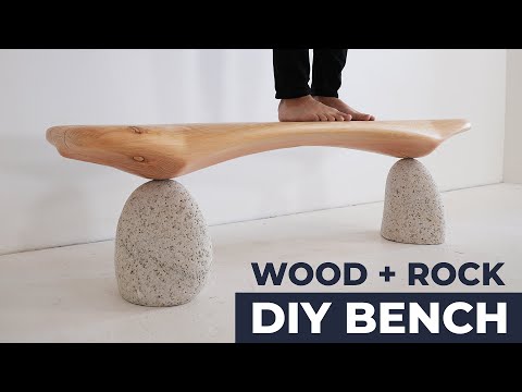 Using Rocks to make a Bench