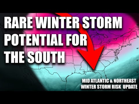 Rare Winter Storm Risk For The South Next Week.. Historic Potential!