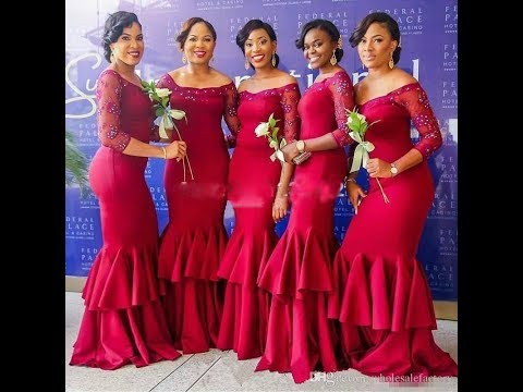 African Bridesmaids Dresses Designs Pictures