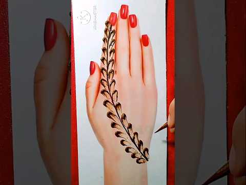 New trick mehndi design video/beginners mehendi design/trick mehndi video #mehndi #shorts #vrial