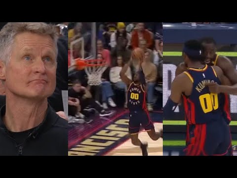 Jonathan Kuminga comes ALIVE AGAIN & SHOCKS Steve Kerr & Draymond Green after DUNK FEST in GAME BACK