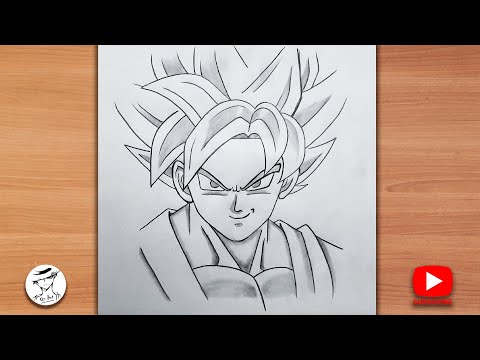 How to Draw Goku Super Saiyan blue | Goku blue drawing  | Step by step drawing