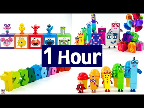 Learn to Count to 10, Shapes & Colors! Kids Toy Learning Video with Sesame Street & Numberblocks