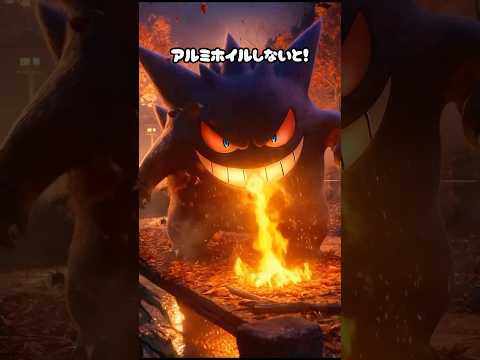 【ポケモン】【非公式】ゲンガーに焼き芋を作らせたら盛大にやらかした #shorts #ai #pokemon #ポケモン