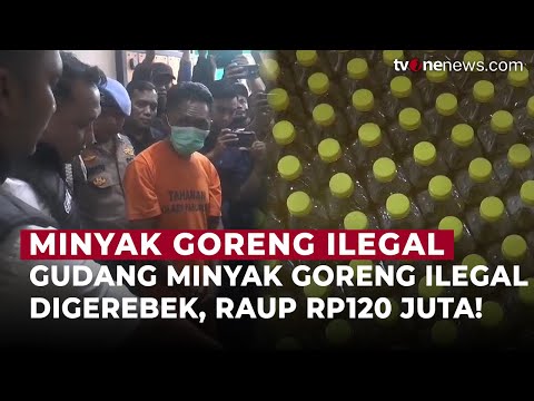 Gudang Minyak Goreng Ilegal di Pasuruan Digerebek, Raup Keuntungan Rp120 Juta | OneNews Update